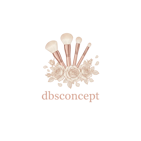 Logo dbsconcept avec pinceaux et roses